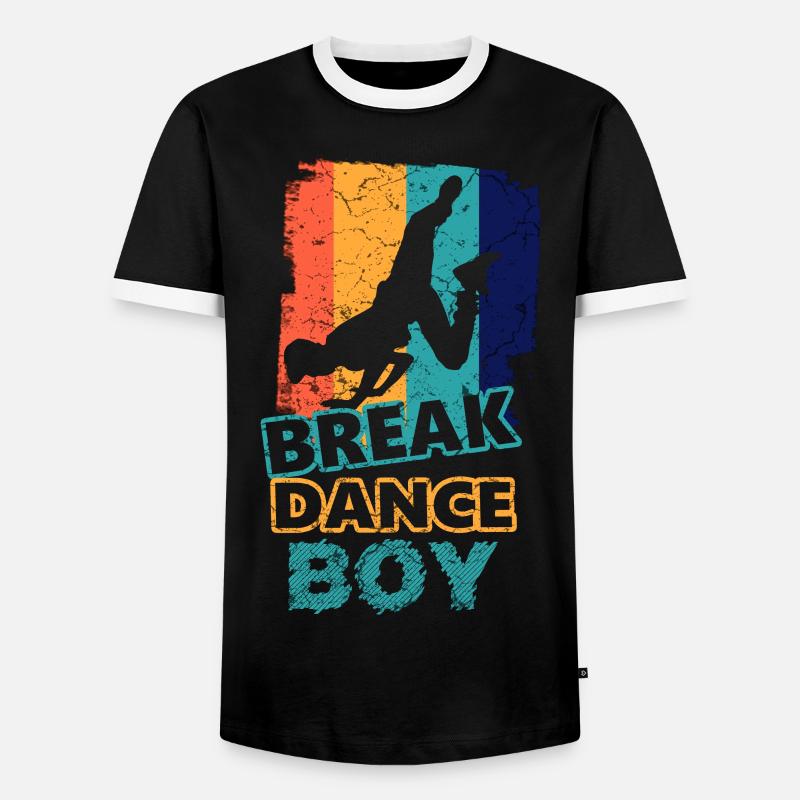 Breakdance Young Breakdancers Dancing - Men's Ringer Shirt - black/white