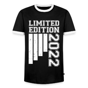 2022 Anniversaire Né En 2022 Édition Limitée - T-shirt contrasté Homme - noir/blanc - Devant - AI Model Female 172 light (172cm) & AI Model Male 178 light (178cm)