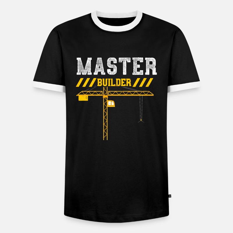 Master Builder - Men's Ringer Shirt - black/white
