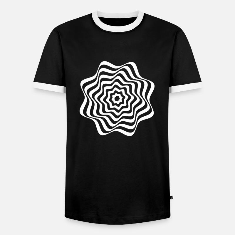 Optical Illusion - Fascinating Visuals - Men's Ringer Shirt - black/white
