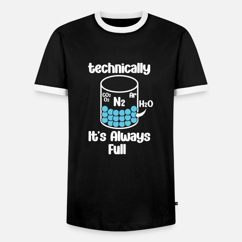Technically, it's always crowded - - Men's Ringer Shirt - black/white