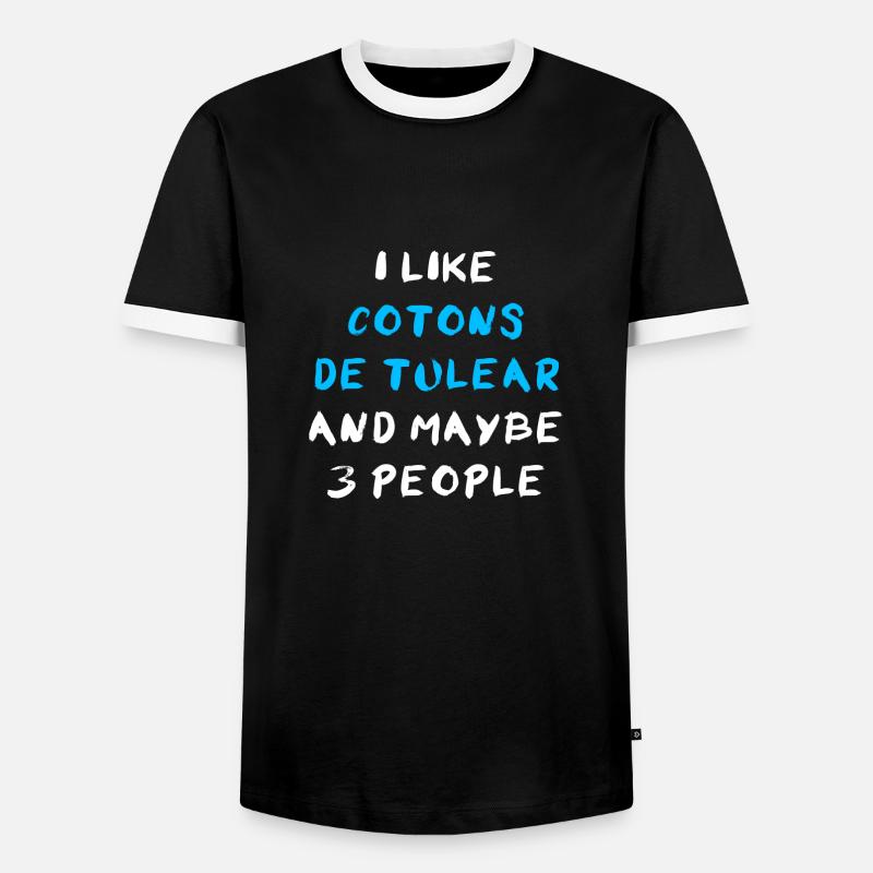 Coton de Tulear - Men's Ringer Shirt - black/white