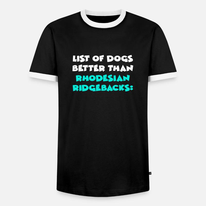 Rhodesian Ridgeback - Männer Kontrast-T-Shirt - Schwarz/Weiß