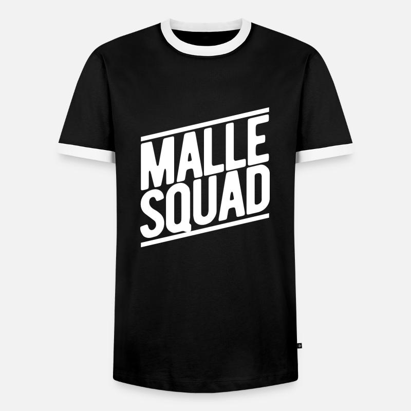 Majorca - Men's Ringer Shirt - black/white