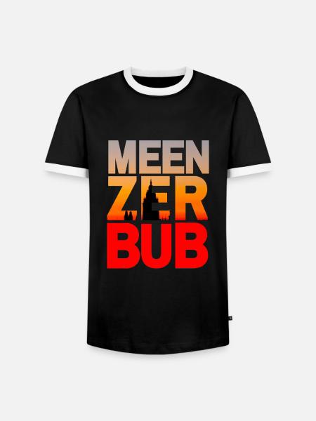 MEENZER BUB HEIMAT MAINZ - Männer Kontrast-T-Shirt - Schwarz/Weiß