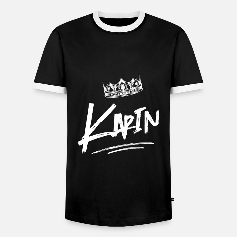 Karin - Männer Kontrast-T-Shirt - Schwarz/Weiß