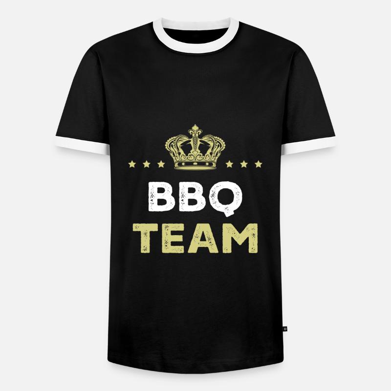 Bbq Team - Men's Ringer Shirt - black/white