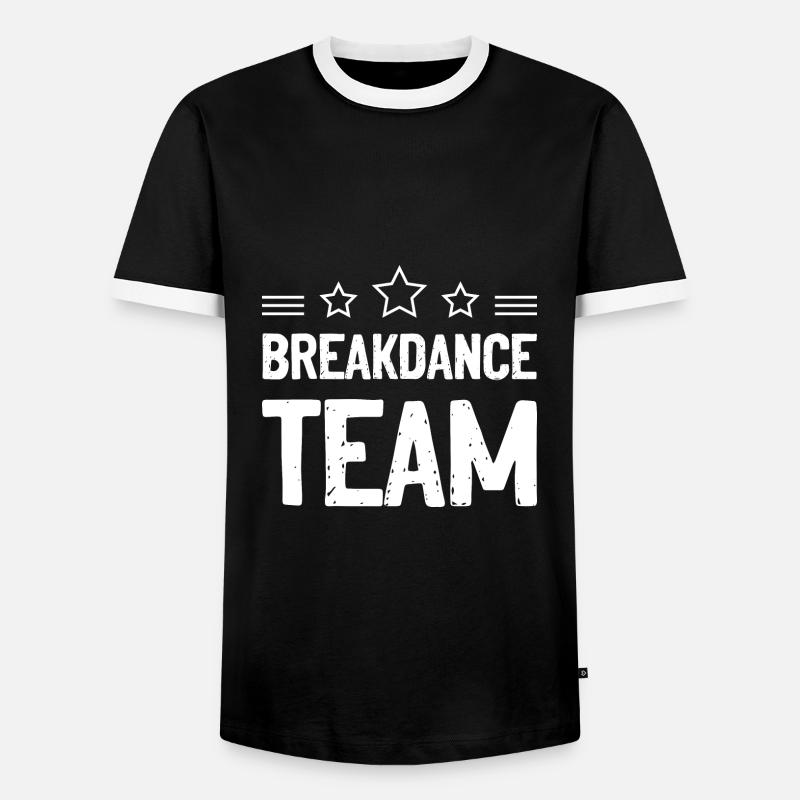 Breakdance Team Mannschaft - Men's Ringer Shirt - black/white