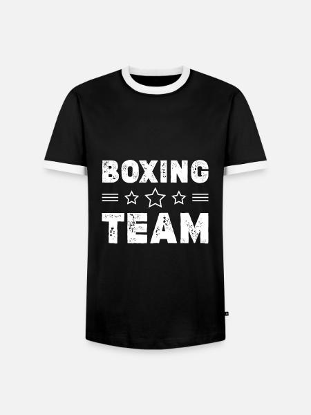 Équipe de boxe - T-shirt contrasté Homme - noir/blanc