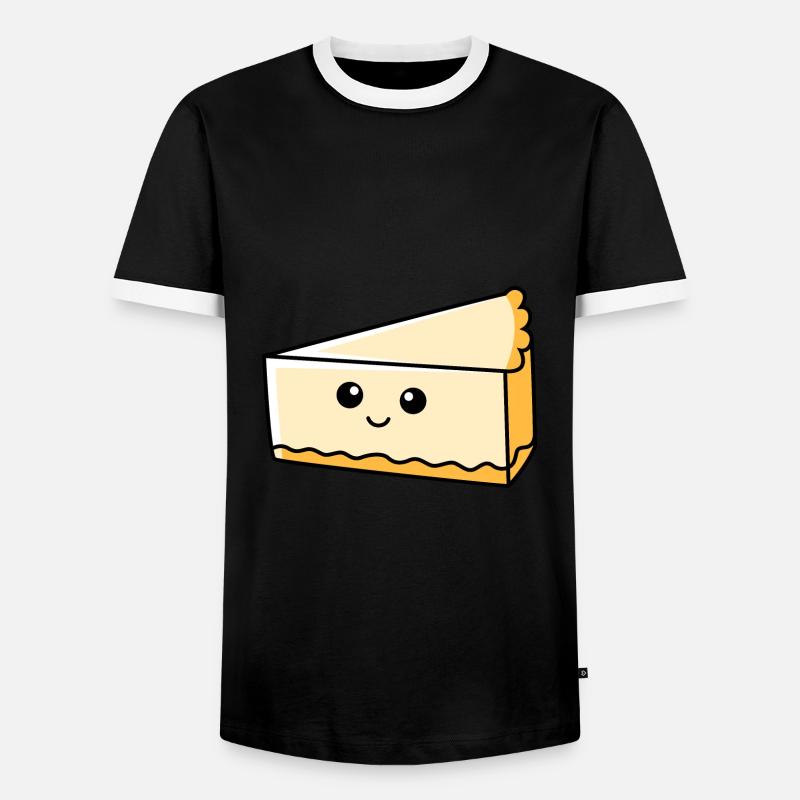 Cheesecake Comic - Men's Ringer Shirt - black/white