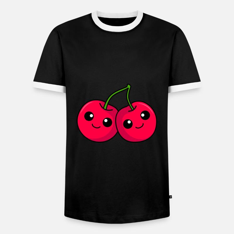 Cherry Comic - Men's Ringer Shirt - black/white
