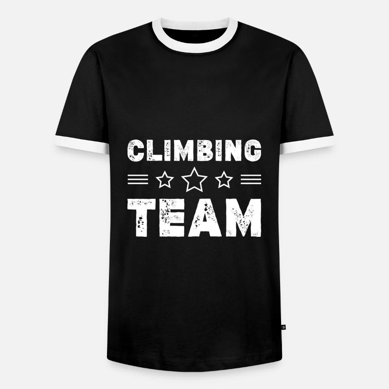 Climbing Team - Männer Kontrast-T-Shirt - Schwarz/Weiß