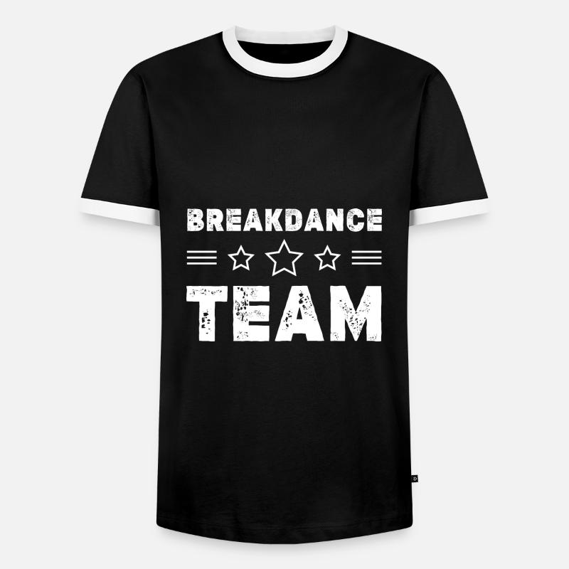 Breakdance Team - Men's Ringer Shirt - black/white