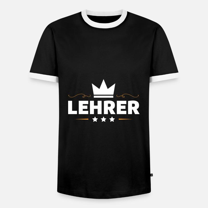 Lehrer Beruf - Männer Kontrast-T-Shirt - Schwarz/Weiß