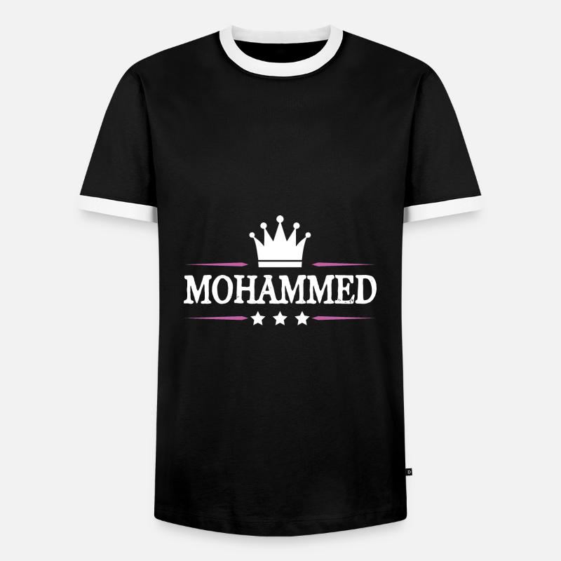 Mohammed - Men's Ringer Shirt - black/white