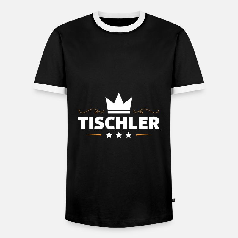 Tischler Beruf - Männer Kontrast-T-Shirt - Schwarz/Weiß