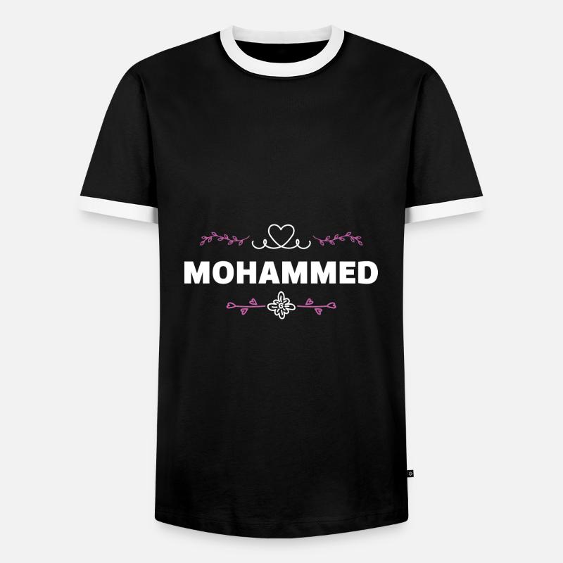 Mohammed - Men's Ringer Shirt - black/white