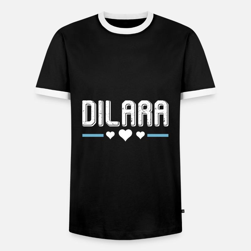 Daniel - Men's Ringer Shirt - black/white