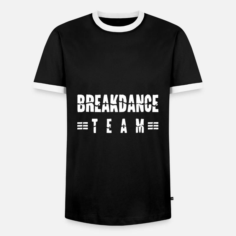 Breakdance Team - Men's Ringer Shirt - black/white