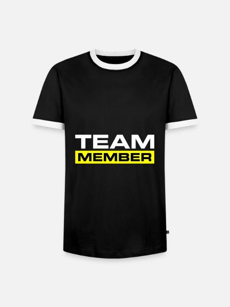 Équipier - T-shirt contrasté Homme - noir/blanc