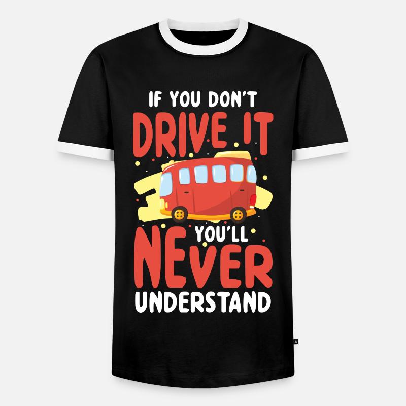 Driver Profession Work - Men's Ringer Shirt - black/white