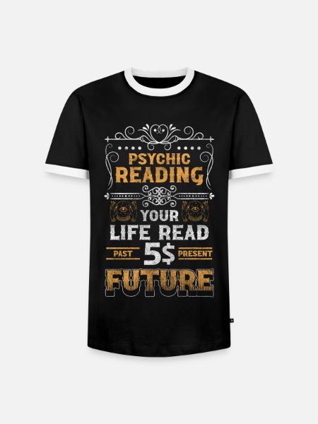 Hellseher Kristallkugel Glaskugel Leser - Männer Kontrast-T-Shirt - Schwarz/Weiß