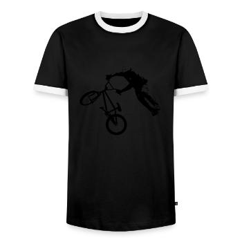 Dirt - T-shirt contrasté Homme - noir/blanc - Devant - AI Model Female 172 light (172cm) & AI Model Male 178 light (178cm)