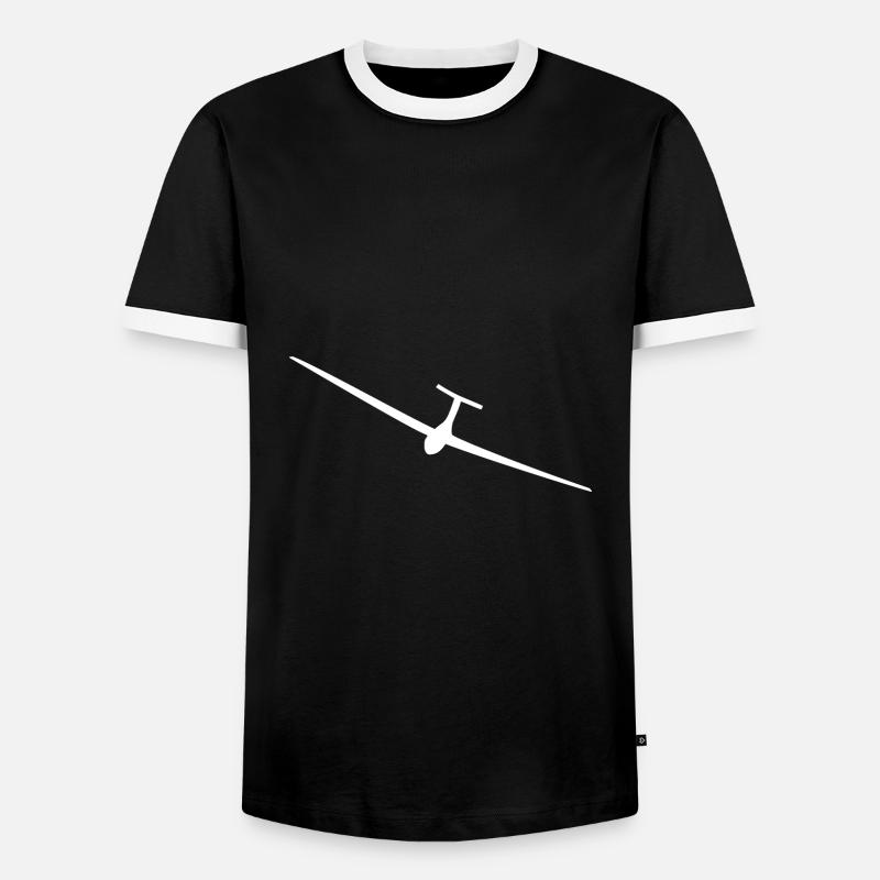 glider - Men's Ringer Shirt - black/white