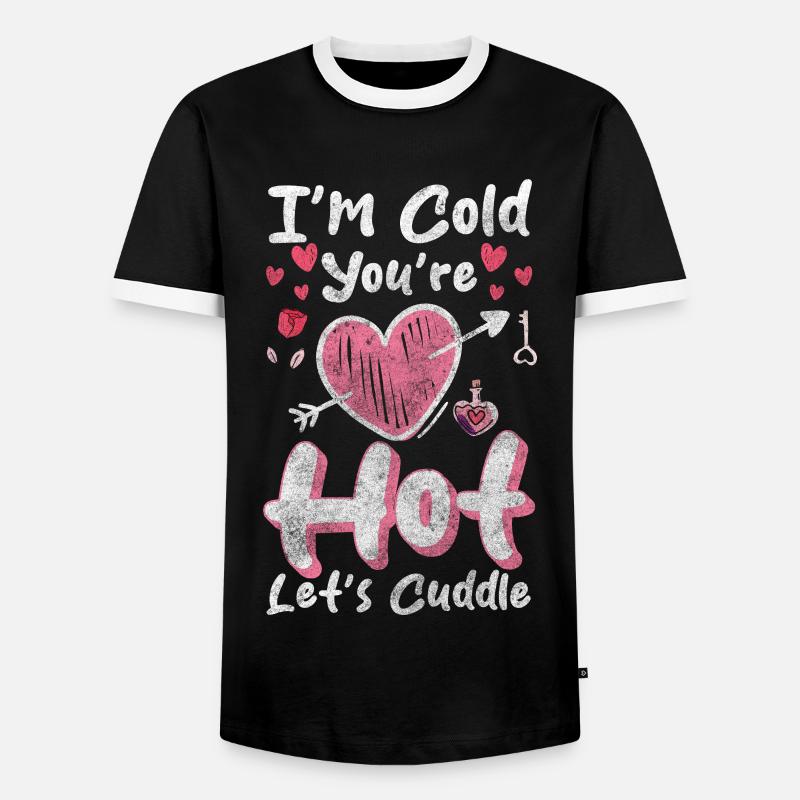 Relationship Affection Romantic - Men's Ringer Shirt - black/white