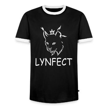 Lynx - T-shirt contrasté Homme - noir/blanc - Devant - AI Model Female 172 light (172cm) & AI Model Male 178 light (178cm)