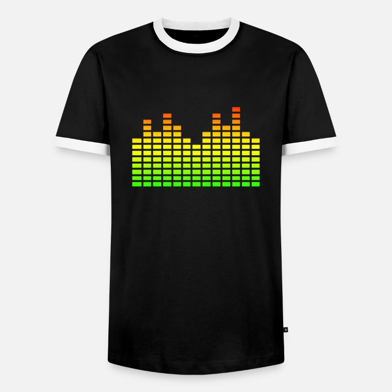 Equalizer - Männer Kontrast-T-Shirt - Schwarz/Weiß