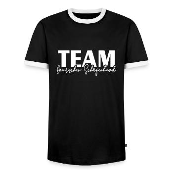 ÉQUIPE BERGER ALLEMAND Wilsigns IGP Hundesport - T-shirt contrasté Homme - noir/blanc - Devant - AI Model Female 172 light (172cm) & AI Model Male 178 light (178cm)