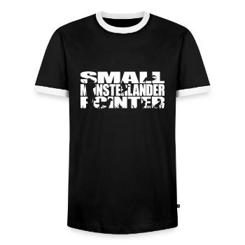 PETIT POINTEUR MUNSTERLANDER Chien de chasse Wilsign’s Hunt - T-shirt contrasté Homme - noir/blanc - Devant - AI Model Female 172 light (172cm) & AI Model Male 178 light (178cm)
