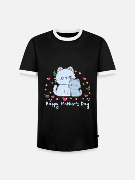 happy Mothersday - Männer Kontrast-T-Shirt - Schwarz/Weiß