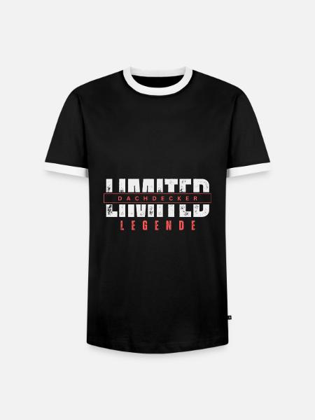 Limited Dachdecker Legende. - Männer Kontrast-T-Shirt - Schwarz/Weiß