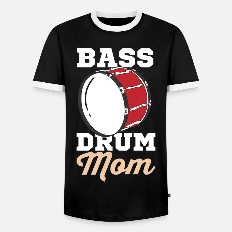 Große Trommel Mutter - Männer Kontrast-T-Shirt - Schwarz/Weiß