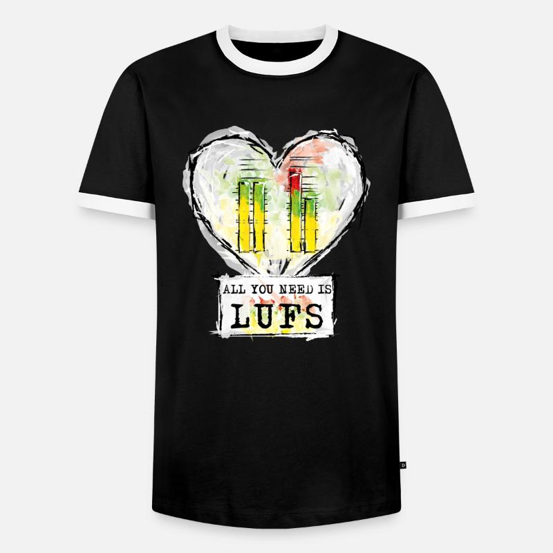 Loundness Unit - Men's Ringer Shirt - black/white