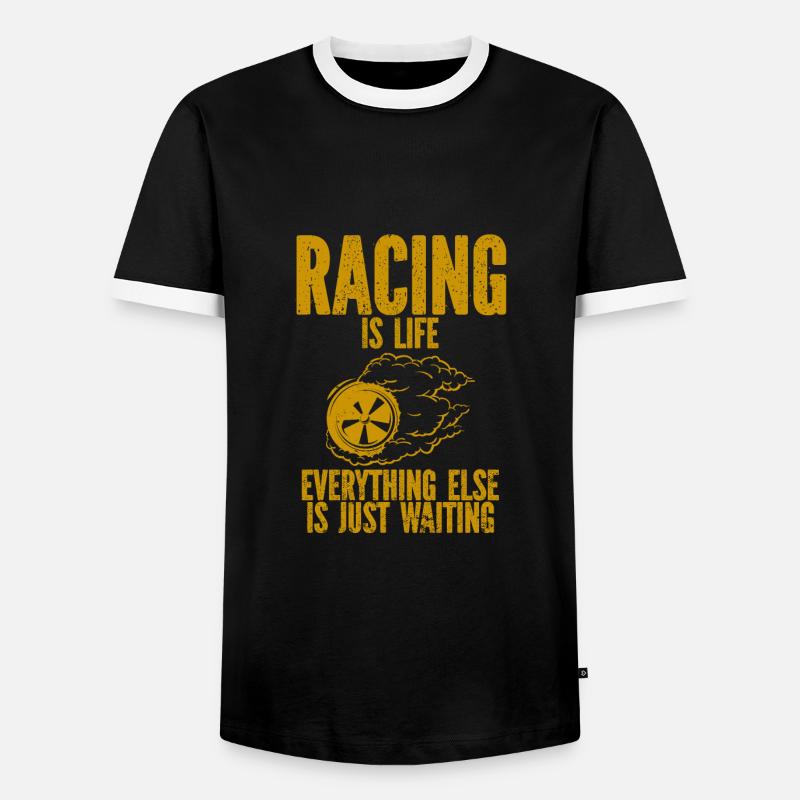 Auto Oldtimer - Männer Kontrast-T-Shirt - Schwarz/Weiß