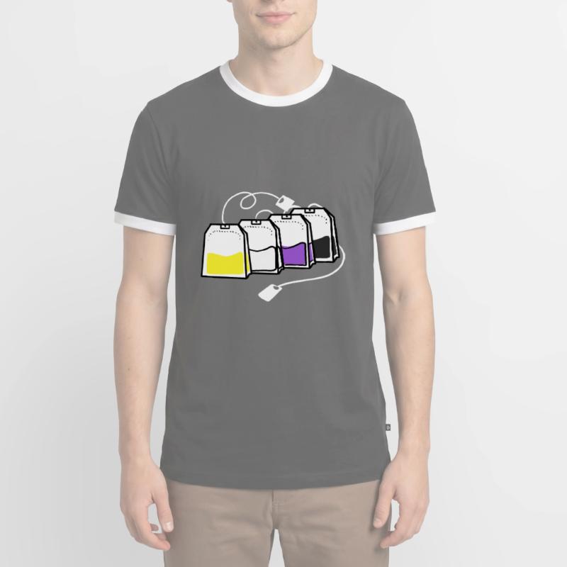 Nonbinary Pride Teebeutel Nonbinary Pride Männer Kontrast-T-Shirt