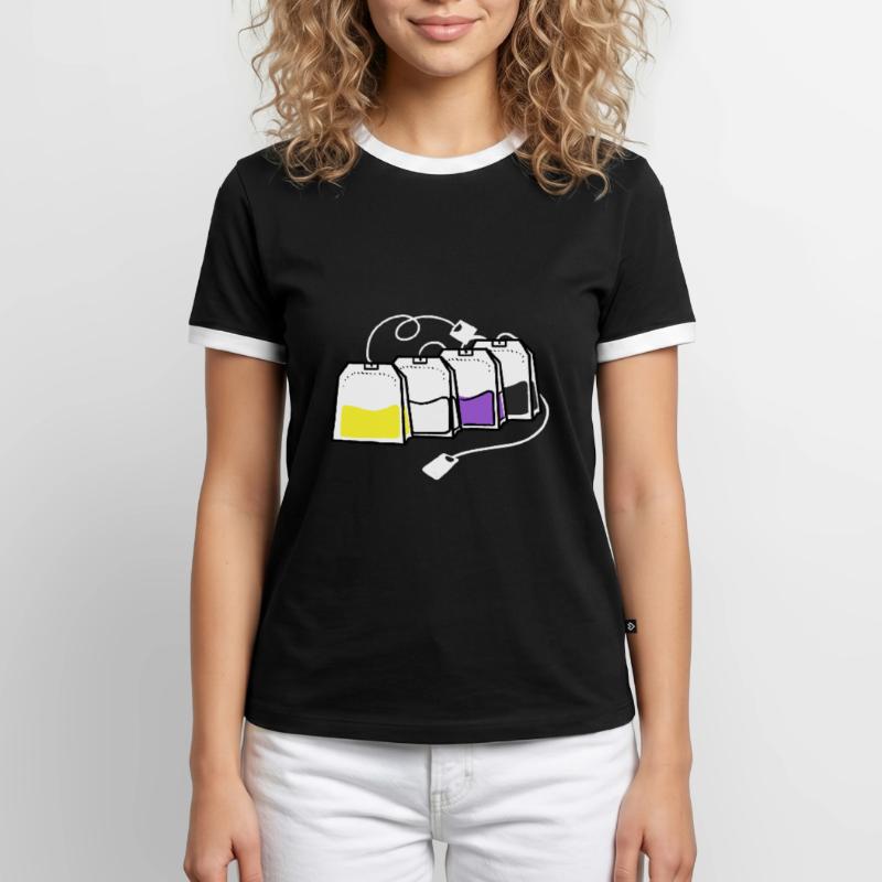 Nonbinary Pride Teebeutel Nonbinary Pride Männer Kontrast-T-Shirt