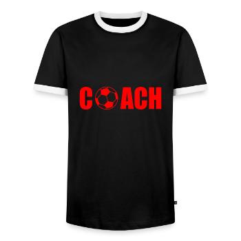 Coach - T-shirt contrasté Homme - noir/blanc - Devant - AI Model Female 172 light (172cm) & AI Model Male 178 light (178cm)