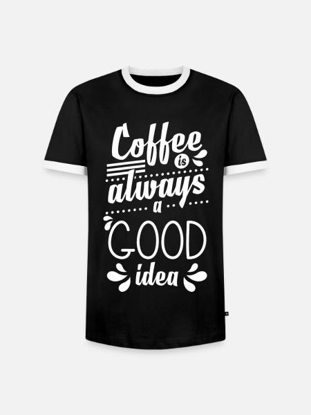 Espresso Cappuccino Kaffeeliebhaber Siebträger - Männer Kontrast-T-Shirt - Schwarz/Weiß