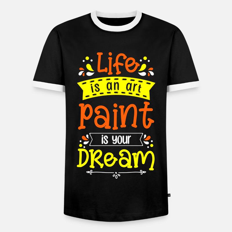 Painter Artist Varnisher Master Painter - Men's Ringer Shirt - black/white
