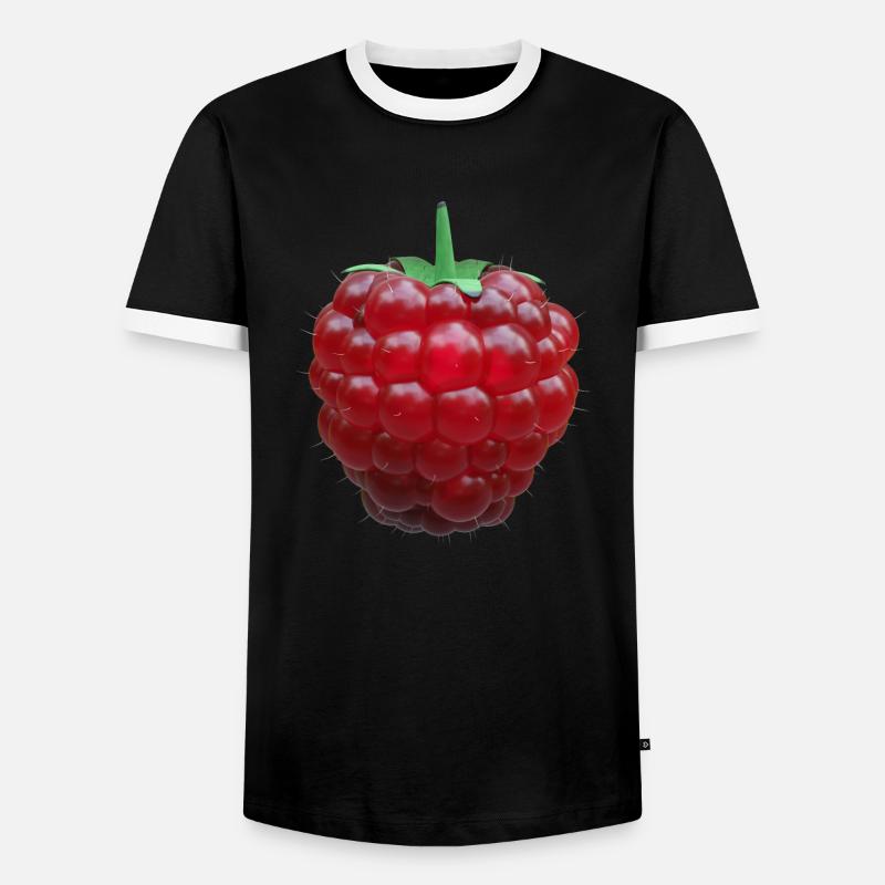 Raspberry - Men's Ringer Shirt - black/white