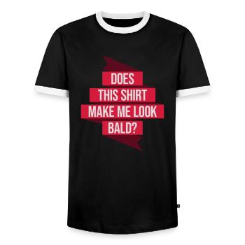 look soon citation de chemise - T-shirt contrasté Homme - noir/blanc - Devant - AI Model Female 172 light (172cm) & AI Model Male 178 light (178cm)