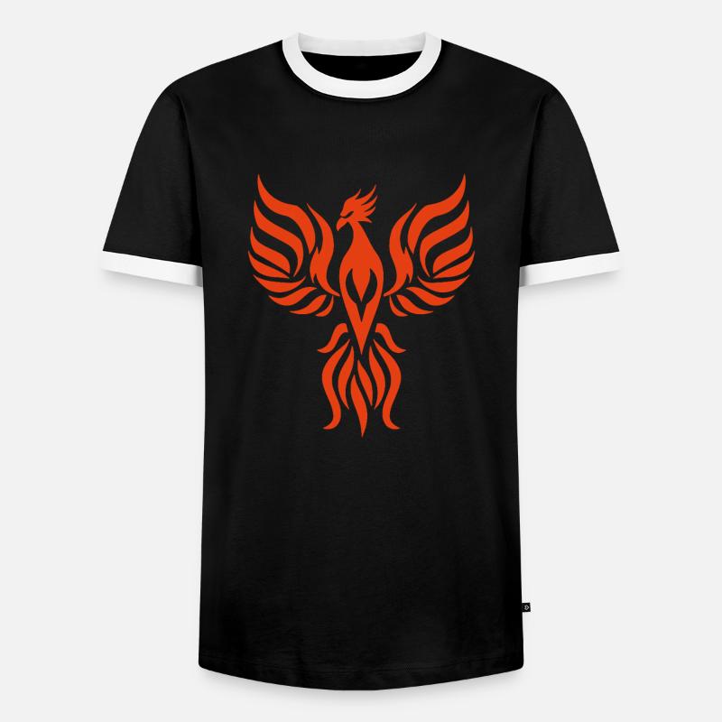 Phoenix - Men's Ringer Shirt - black/white