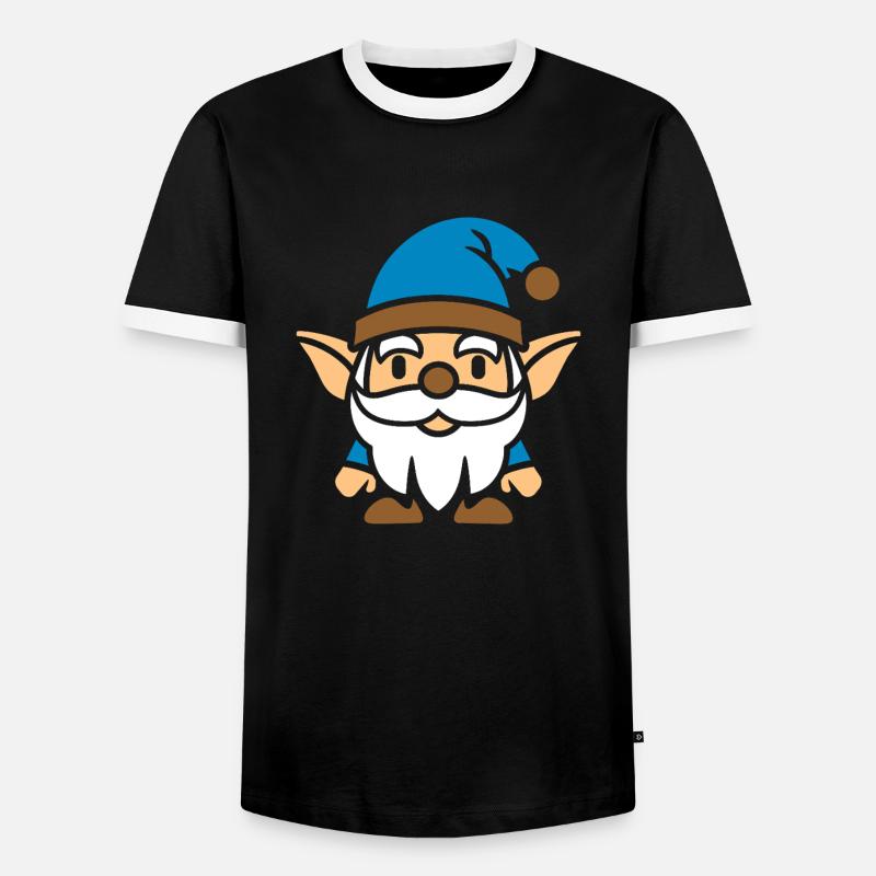 dwarf - Men's Ringer Shirt - black/white