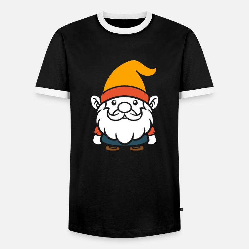 dwarf - Men's Ringer Shirt - black/white