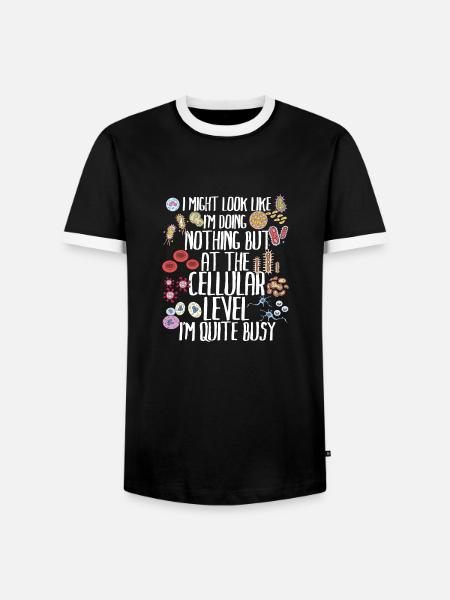 Funny Biology Biology Teacher Gift Idea - Men's Ringer Shirt - black/white