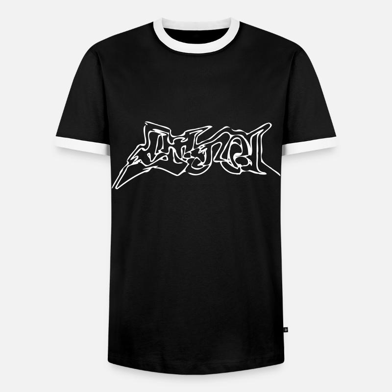 Stoned - Männer Kontrast-T-Shirt - Schwarz/Weiß